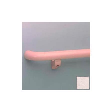 Pawling Round Handrail, 1-1/2" Grip, Aluminum Retainer, 12' Long, Taupe BR-1200-12-176